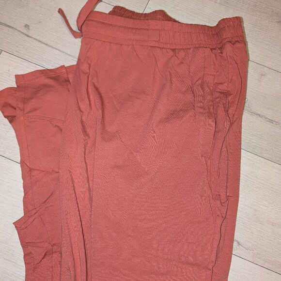 AnyBody Straight Leg Cozy Knit Ankle Pants w/ Curved Hem Drawstring Womens 3X - Picture 2 of 4